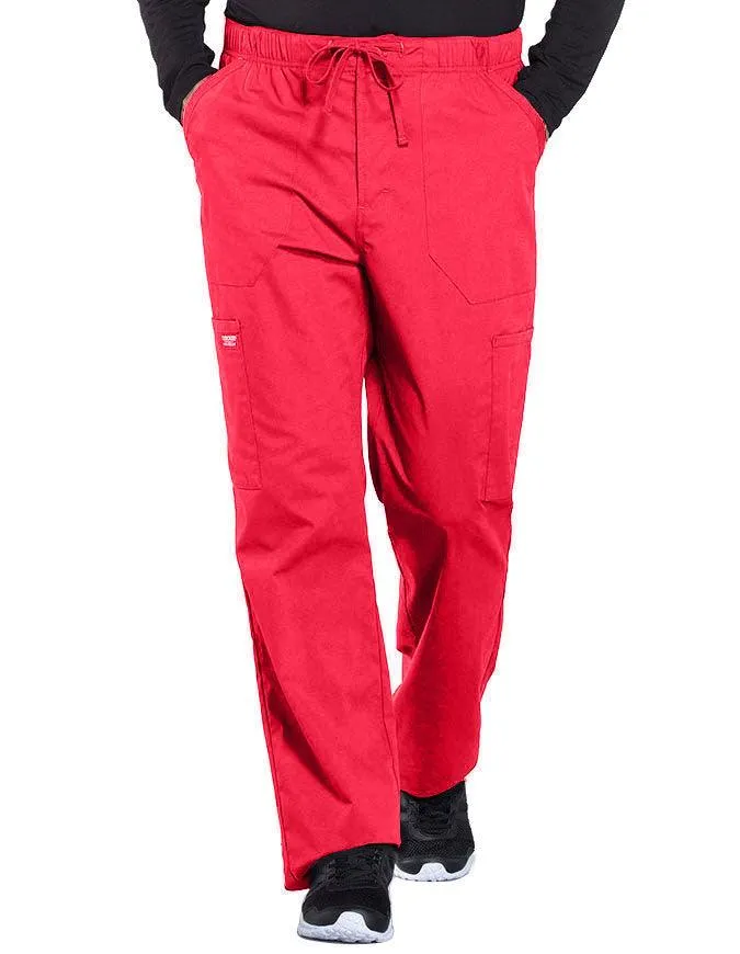 Cherokee Workwear Professionals Men's Tapered Leg Drawstring Cargo Petite Pant