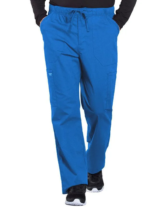 Cherokee Workwear Professionals Men's Tapered Leg Drawstring Cargo Petite Pant