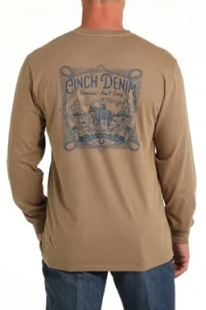 Cinch Men's "Ranchin Ain't Easy" Long Sleeve T-Shirt MTK1721014