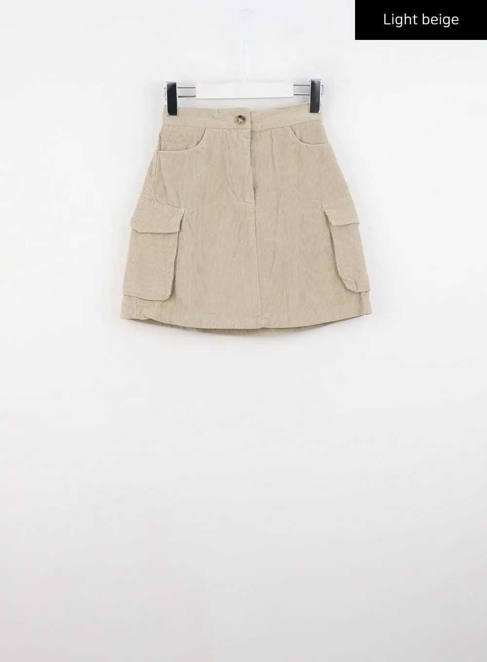 Corduroy Cargo Mini Skirt CN321