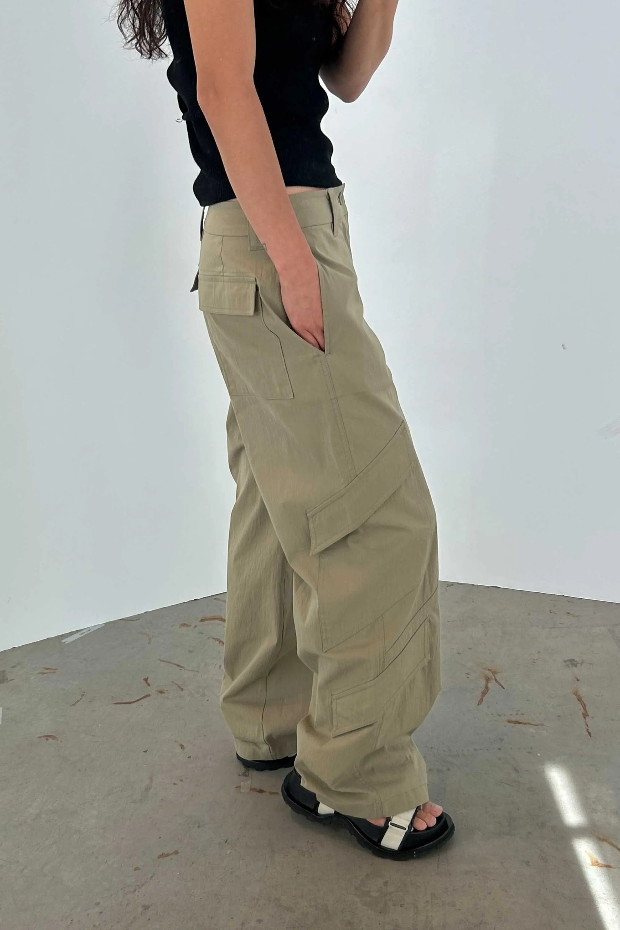 COTTON NYLON CARGO PANT