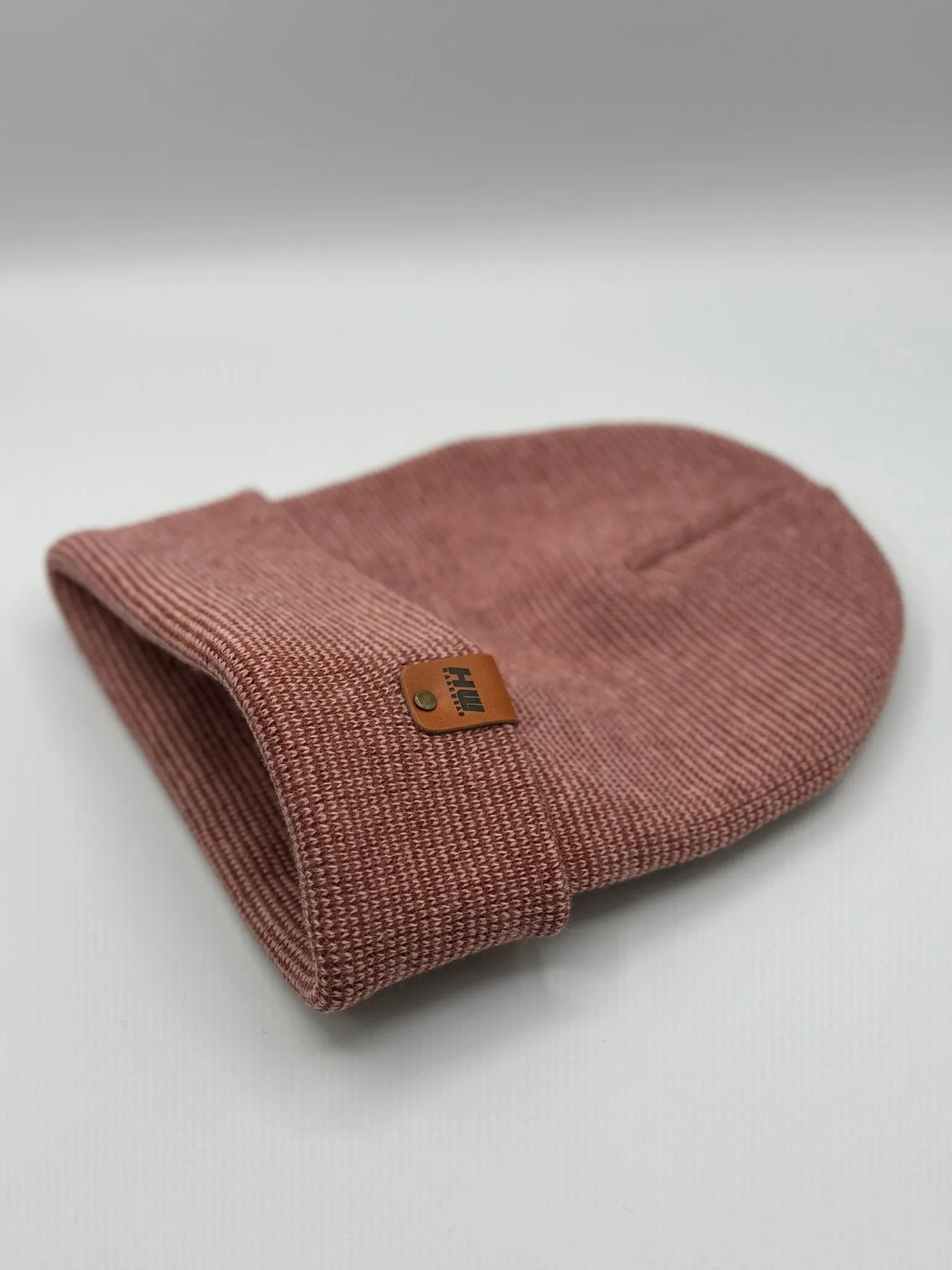 CTD404 HAAKWEAR Traditional Fusion Cuffed Beanie - Pink/Burgundy, Made in USA