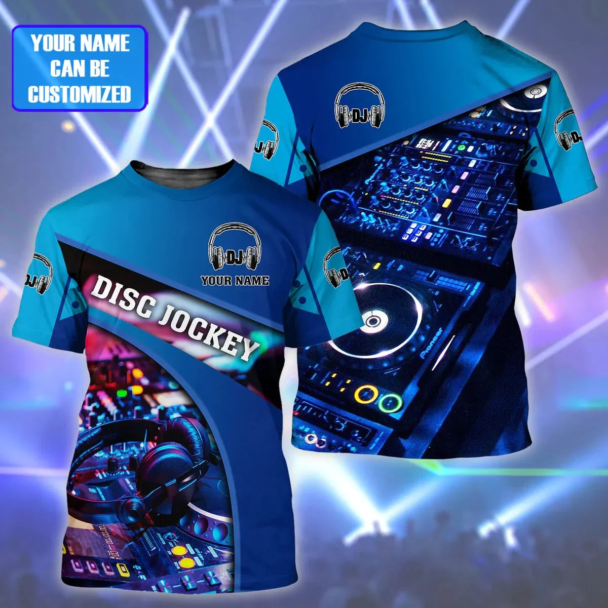 Custom 3D Printed DJ Hoodie, DJ Tshirt, Gift For A DJ Boyfriend