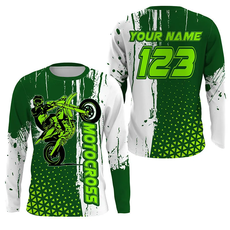 Custom Motocross Jersey Blue Men Women Upf30  Mx Racing Dirt Bike Off-Road Motorcycle Racewear