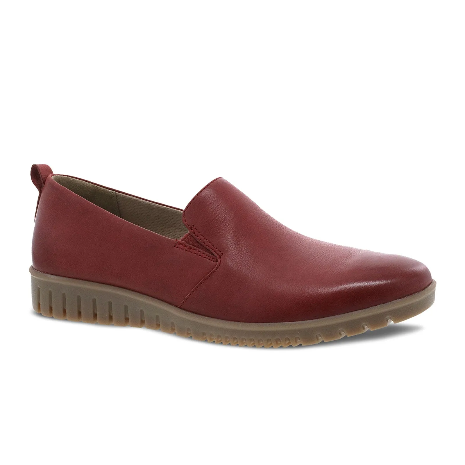 Dansko Linley Slip On (Women) - Red Burnished Calf