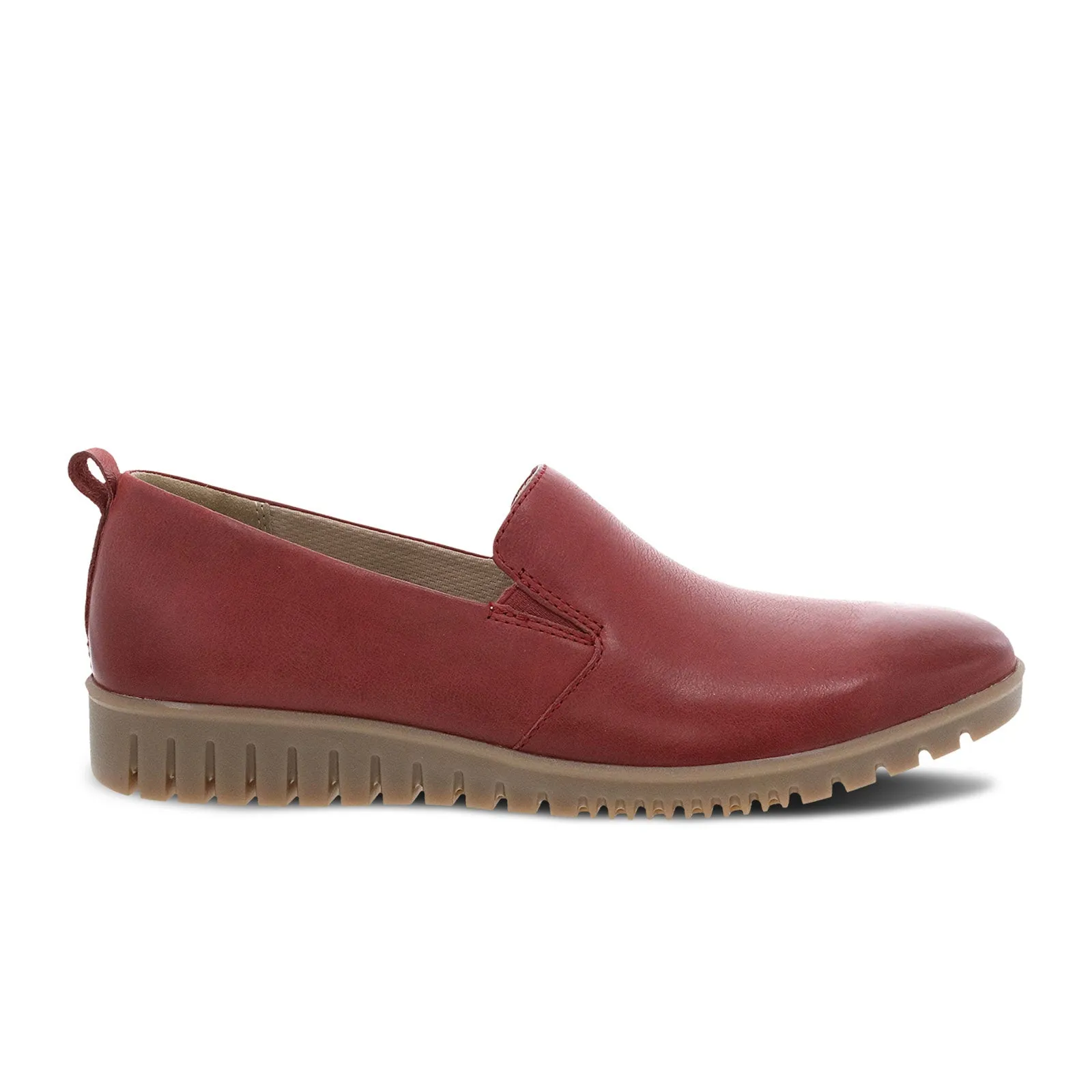 Dansko Linley Slip On (Women) - Red Burnished Calf