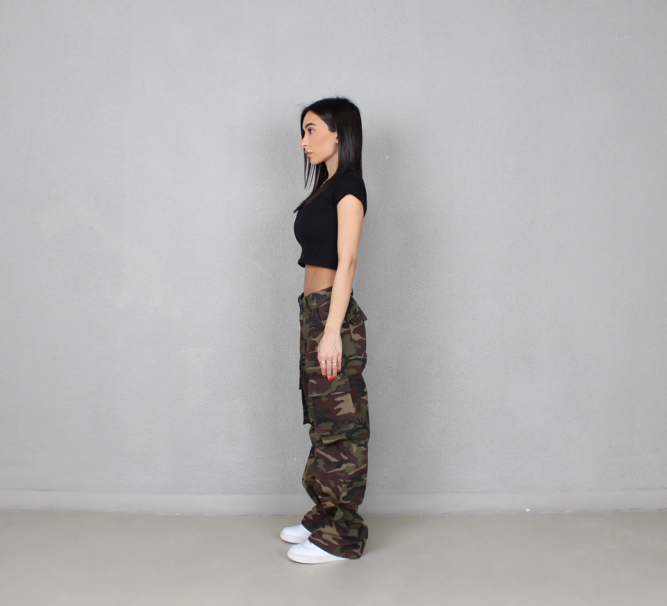 DARK CAMO CARGO PANTS