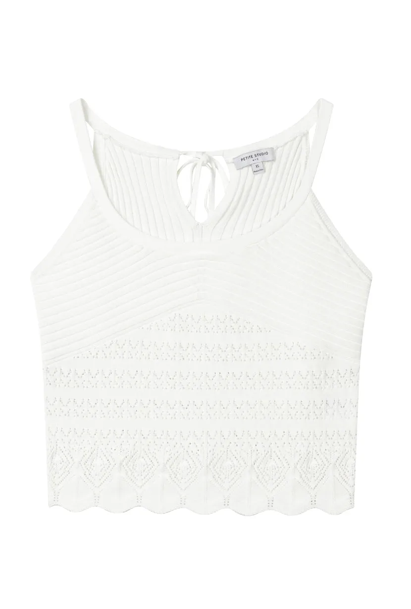 Deidre Knit Top - White