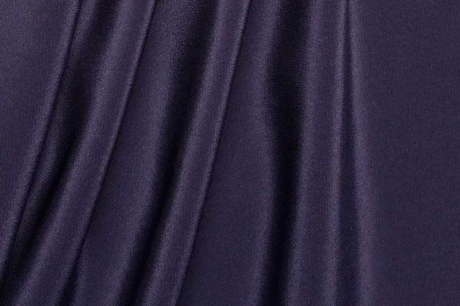 Drapey Medium Navy Silk Crepe de Chine