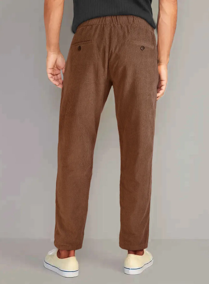 Easy Pants Spring Brown Corduroy