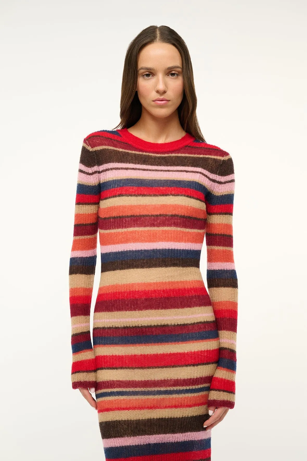 EIZA DRESS | AUTUMNAL FADED STRIPE