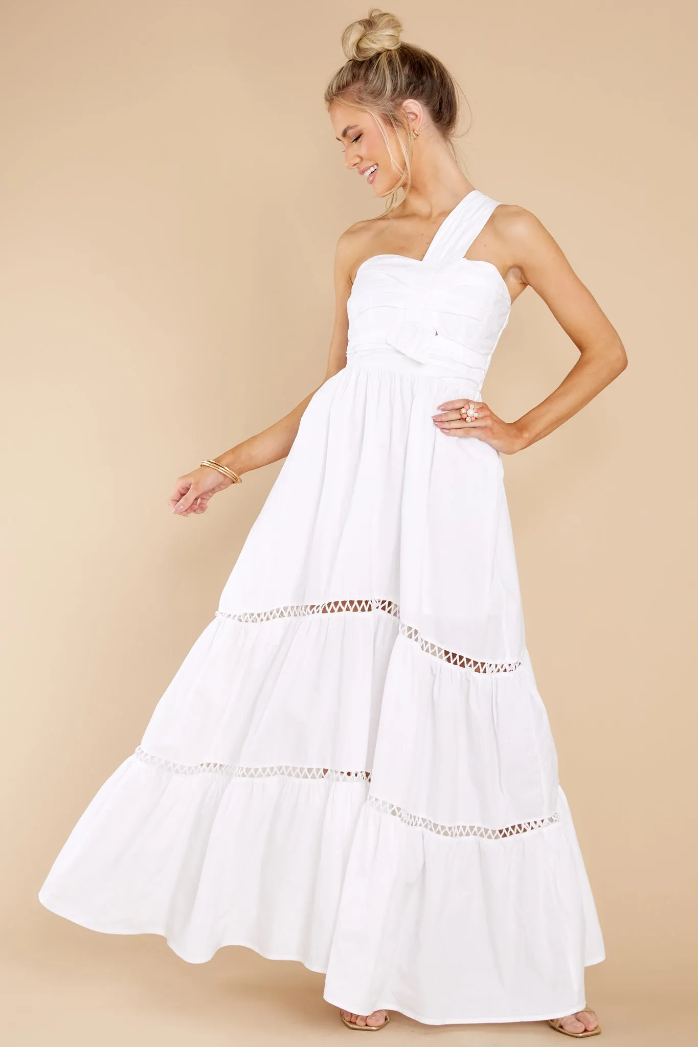 Elle White Maxi Dress