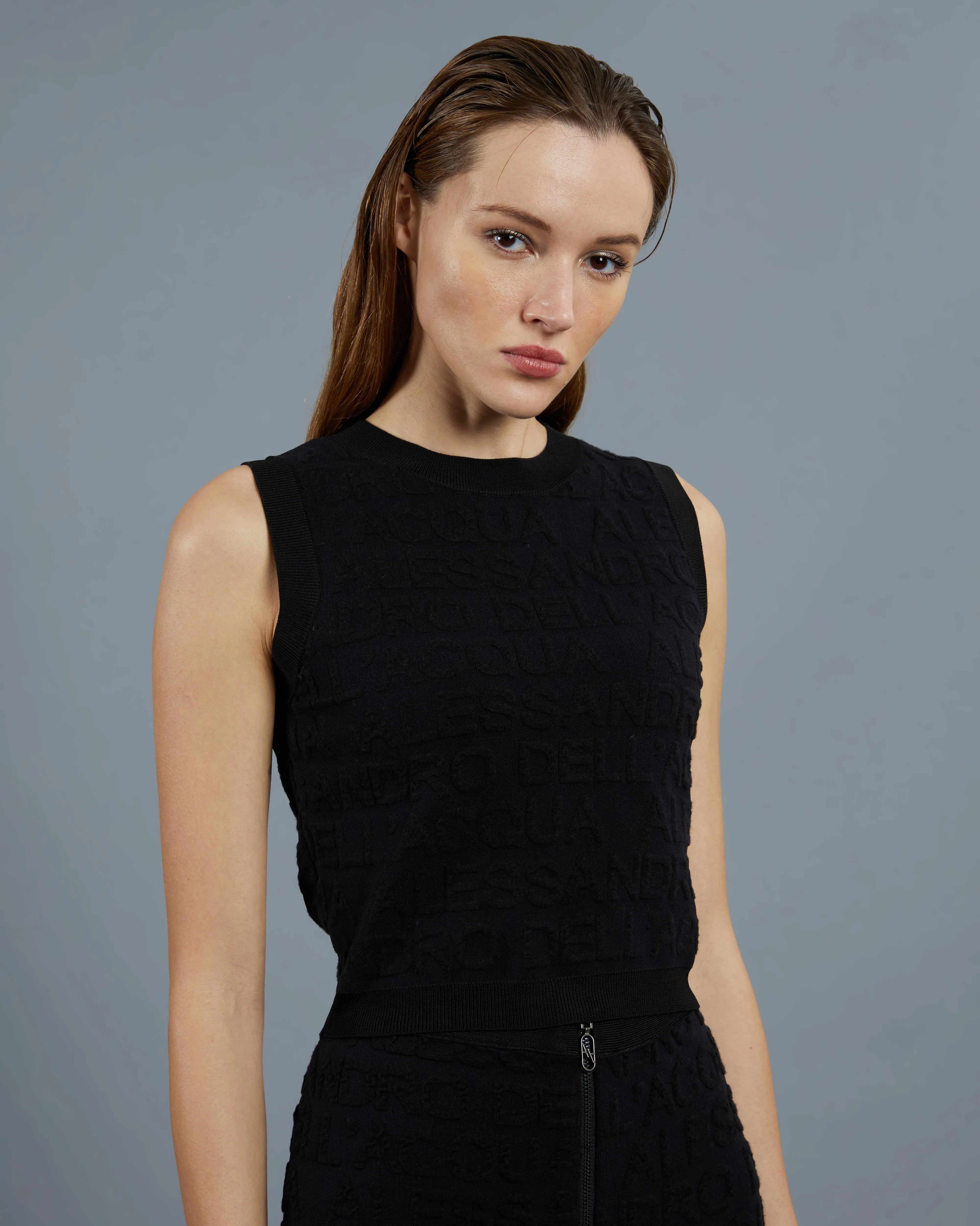 Embossed Knitted Top