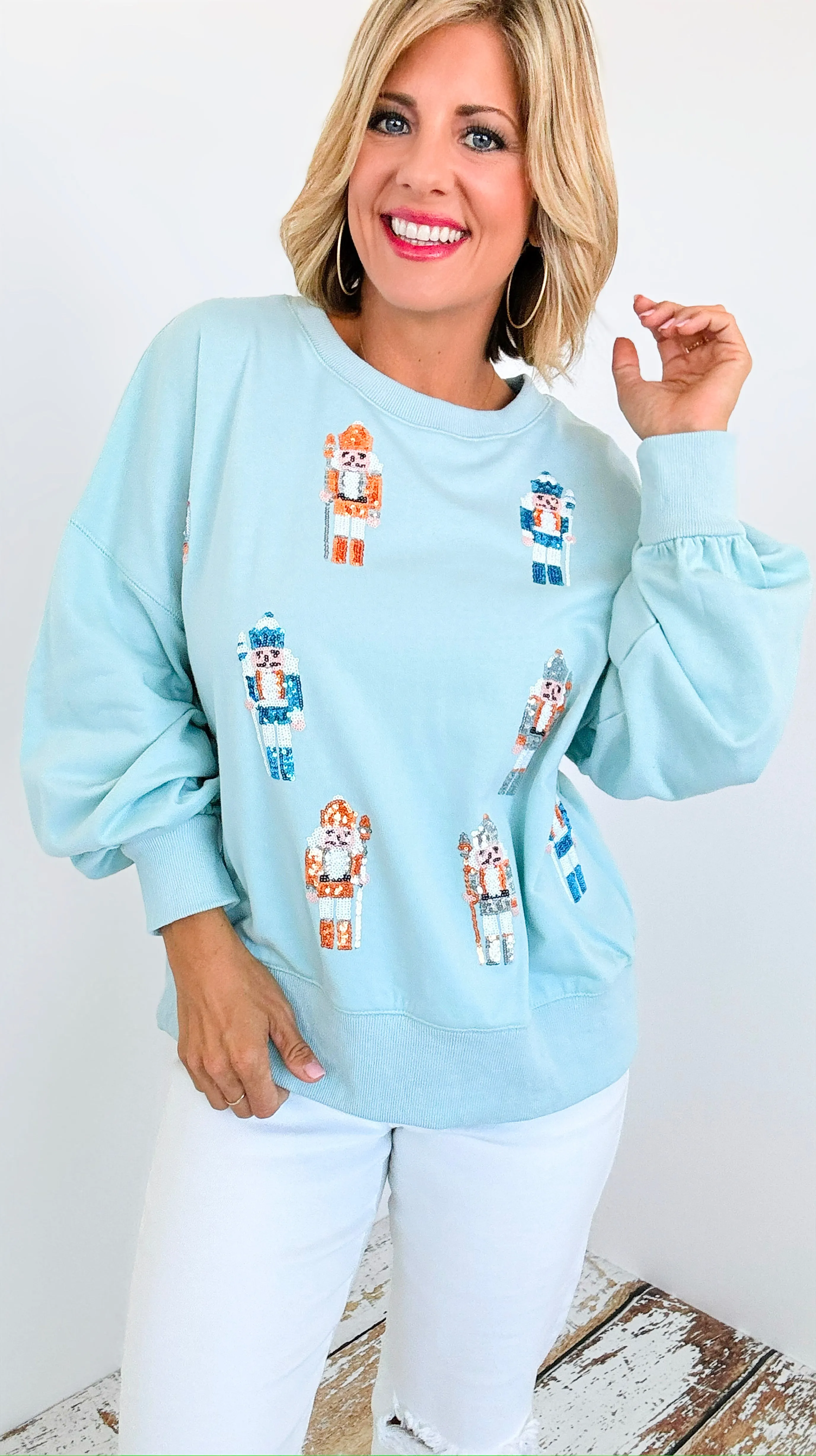 Embroidered Nutcracker Sweatshirt