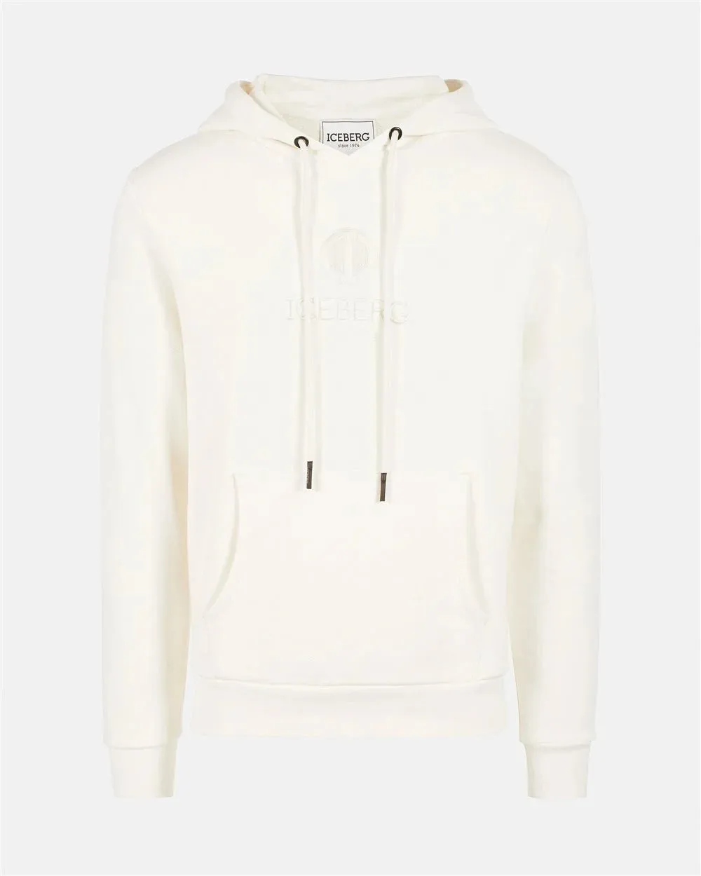 Embroidered Round Logo Hoody (Cream) - I23E02363201329