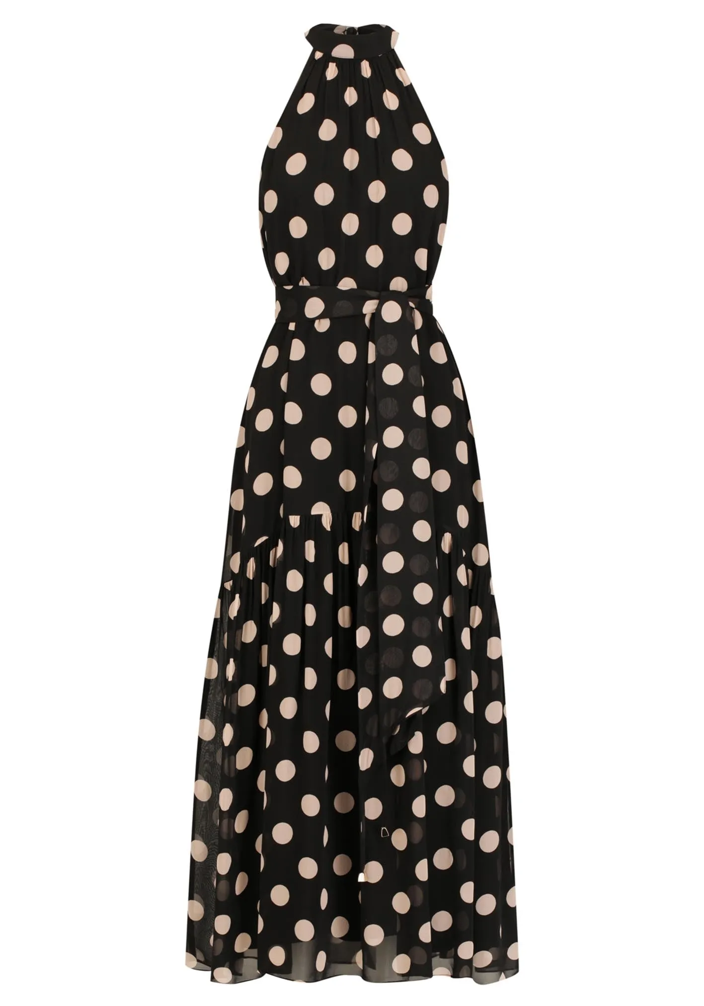 Evertime Polka Dot Halter Maxi Dress