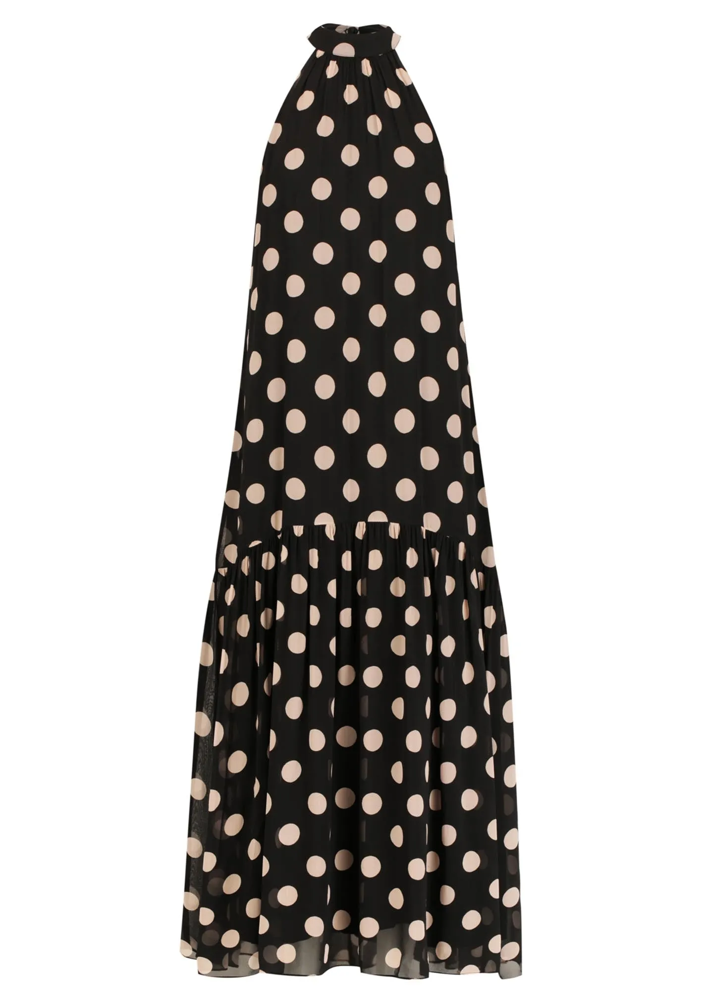 Evertime Polka Dot Halter Maxi Dress