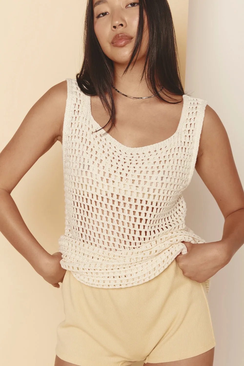 Faye Knit Top Cream