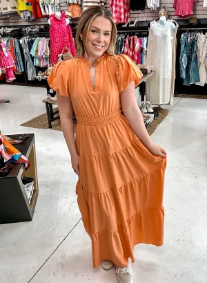 Feel The Fun Dress Orange