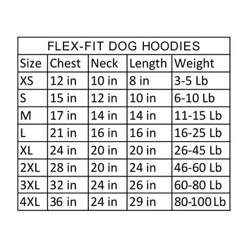 Flex-Fit Dog Hoodie - Red