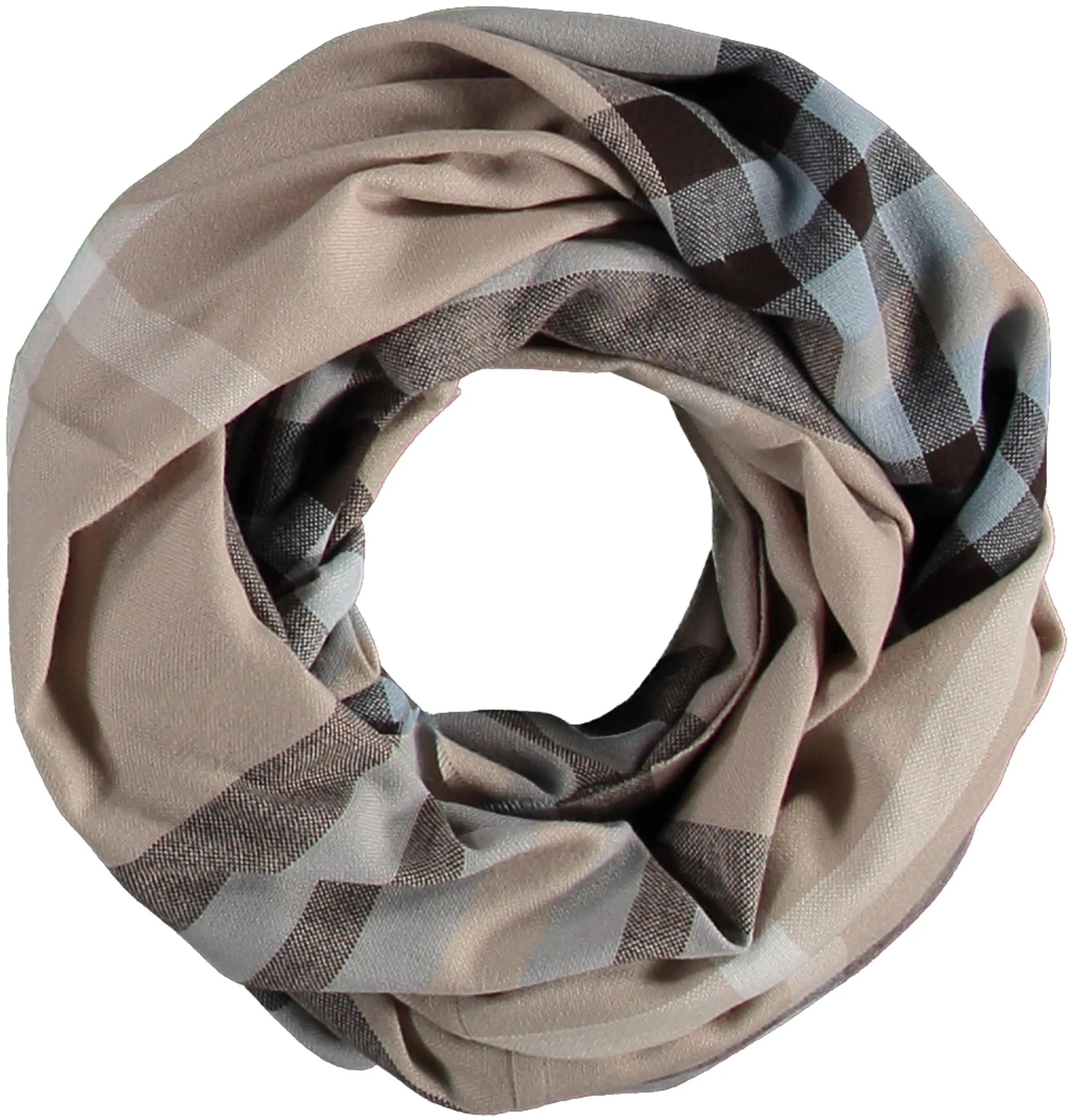 FRAAS Plaid Lightweight Infinity Scarf