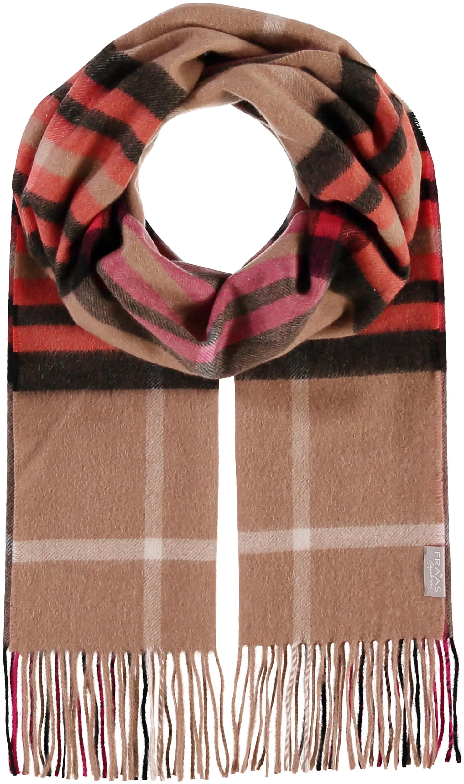 FRAAS Plaid Pop Signature Cashmere Woven Scarf