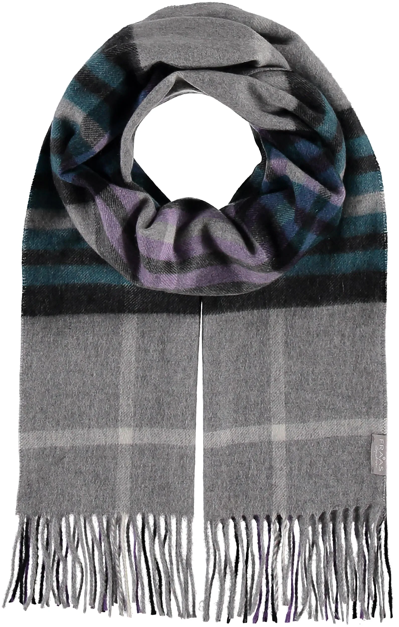 FRAAS Plaid Pop Signature Cashmere Woven Scarf