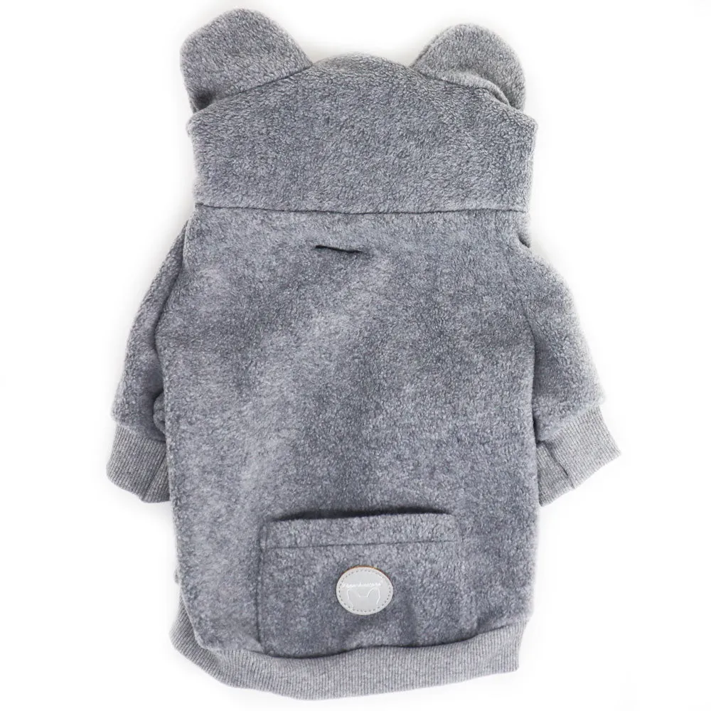 Frenchiestore Organic Dog Frenchie Ear Hoodie | Koala Bear