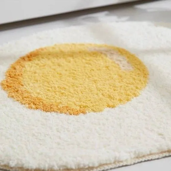 Fried Egg Rug