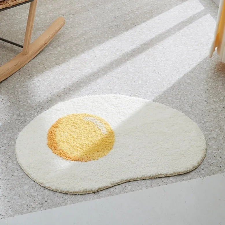 Fried Egg Rug