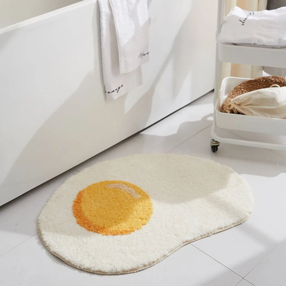 Fried Egg Rug