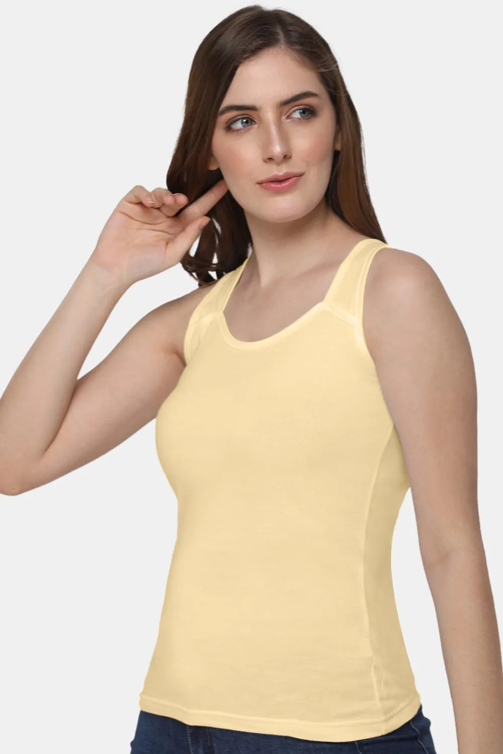 Full Coverage Sweat Absorbent Intimacy Cotton Tanktop - IN07