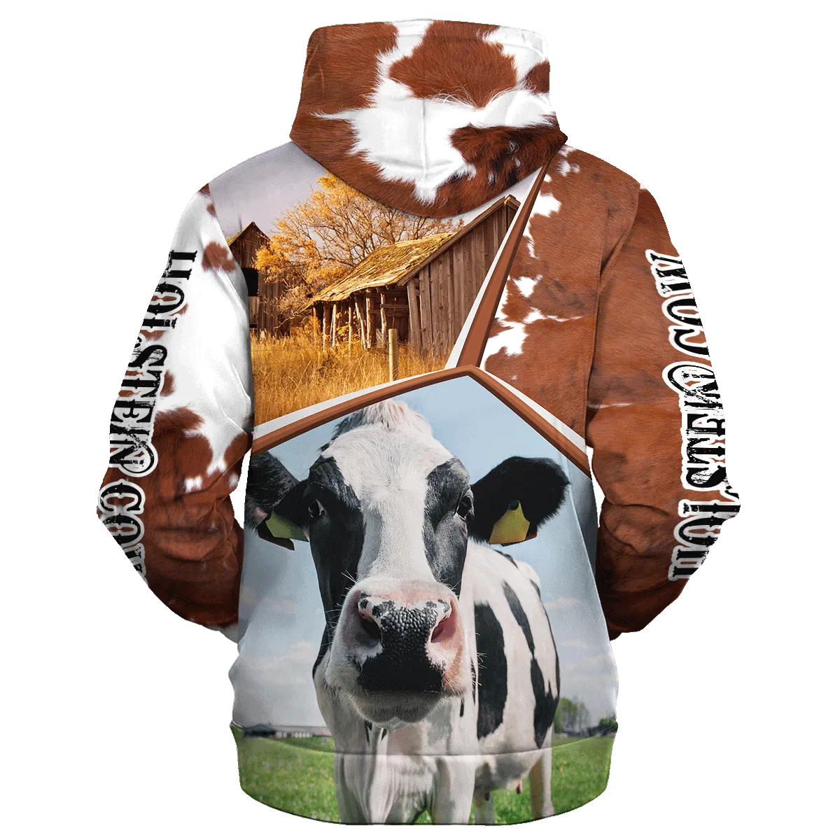 Funny Holstein Farm In The Fall Hoodie