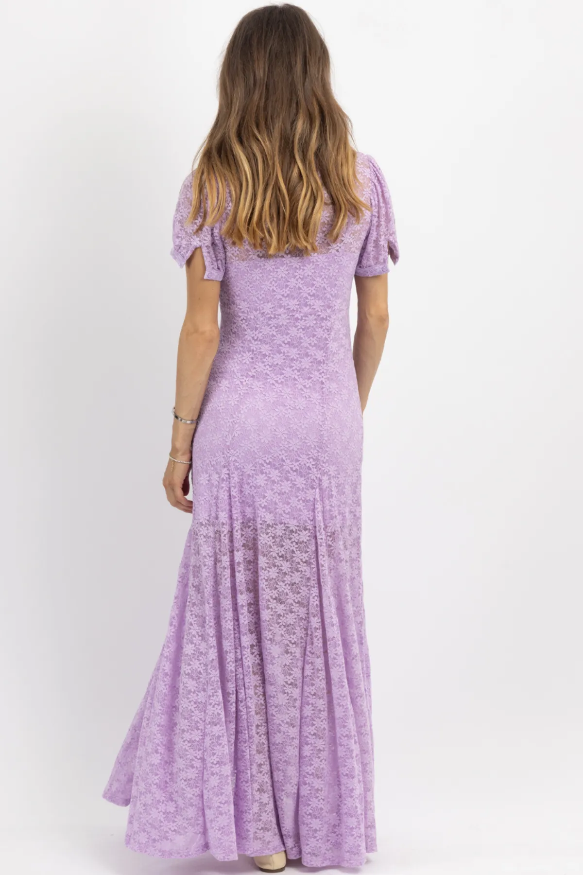 GIANNA LAVENDER LACE MAXI DRESS