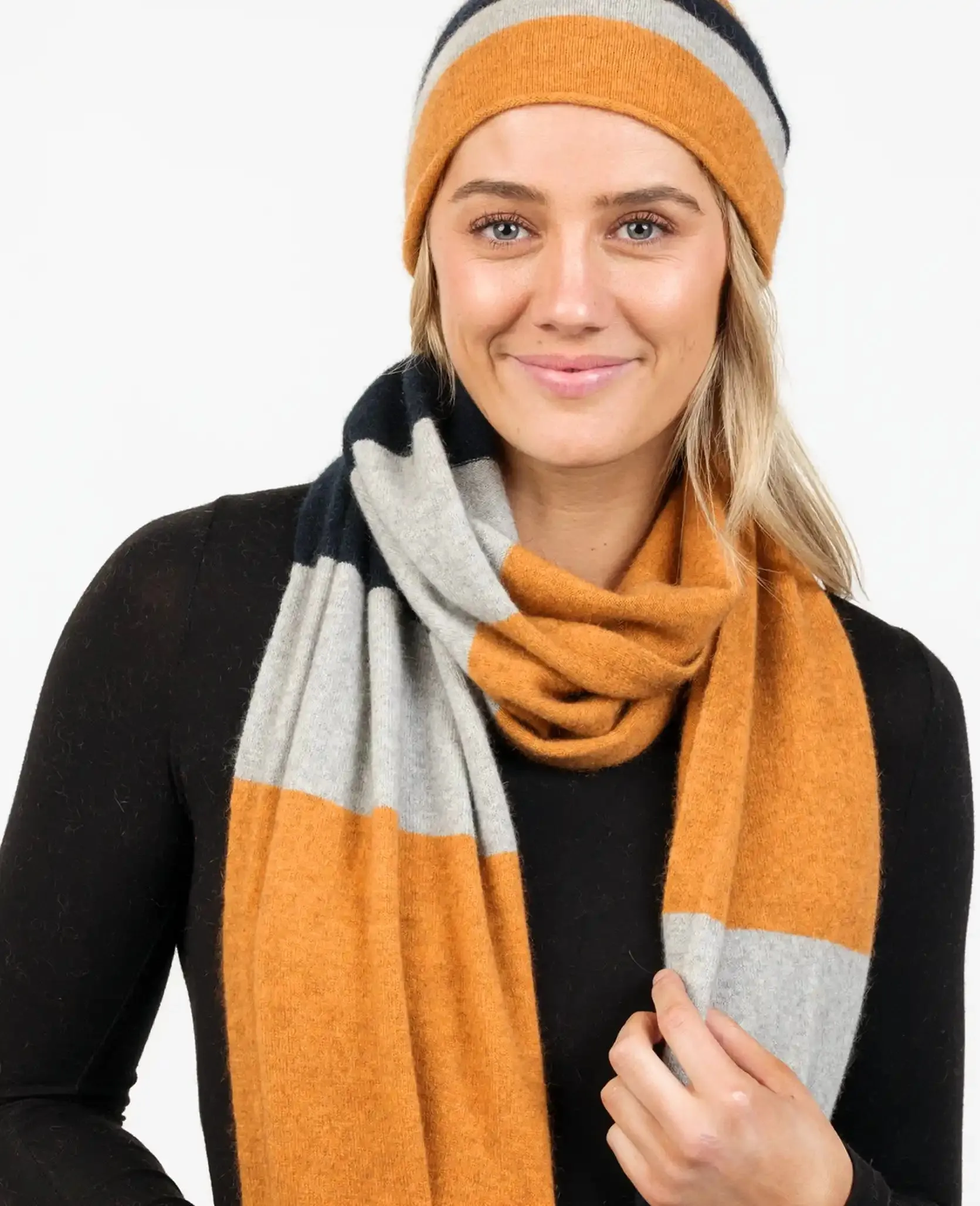 Ginger Stripe Travel Scarf - NX824