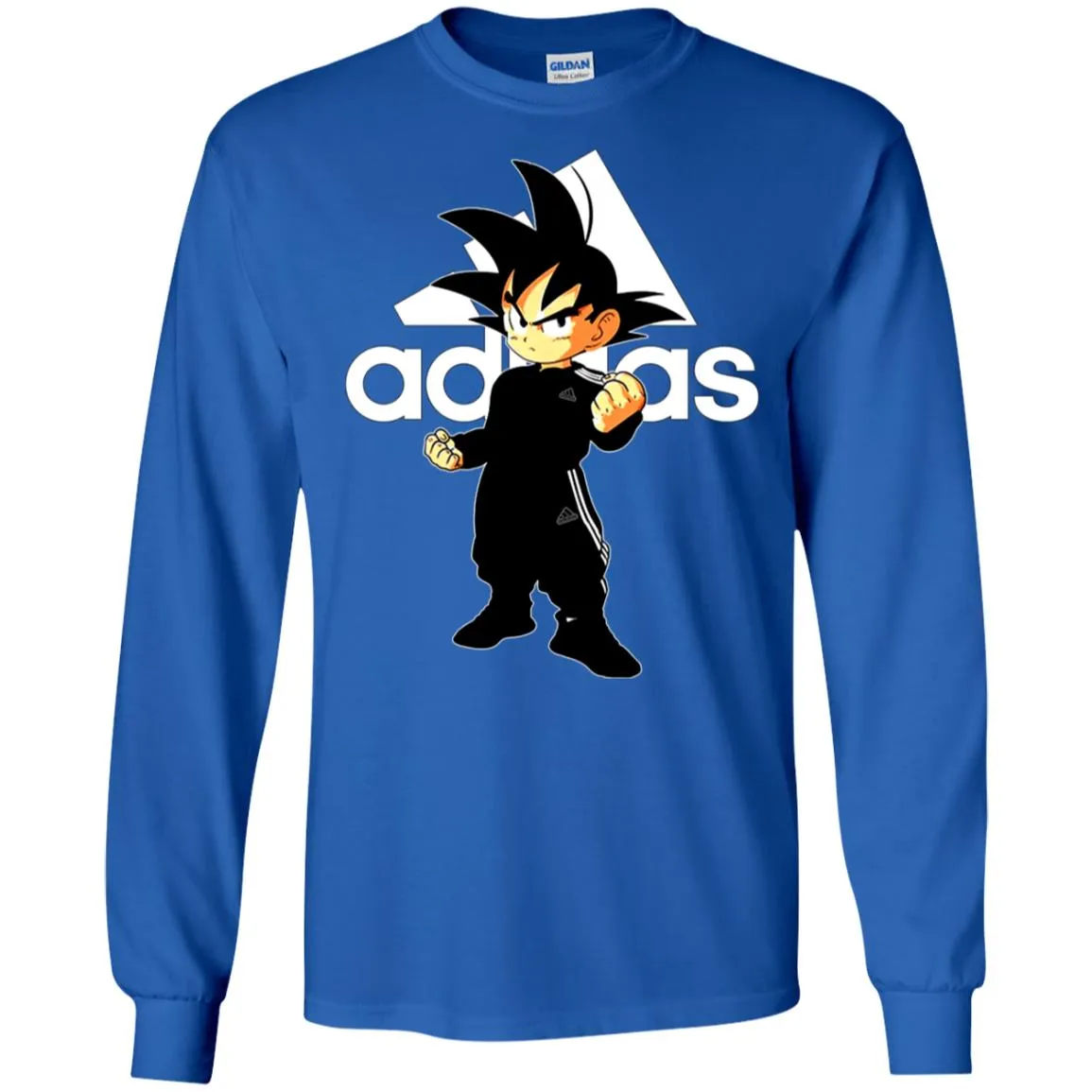 Goku Treding Adidas White T-shirt Men Long Sleeve Shirt