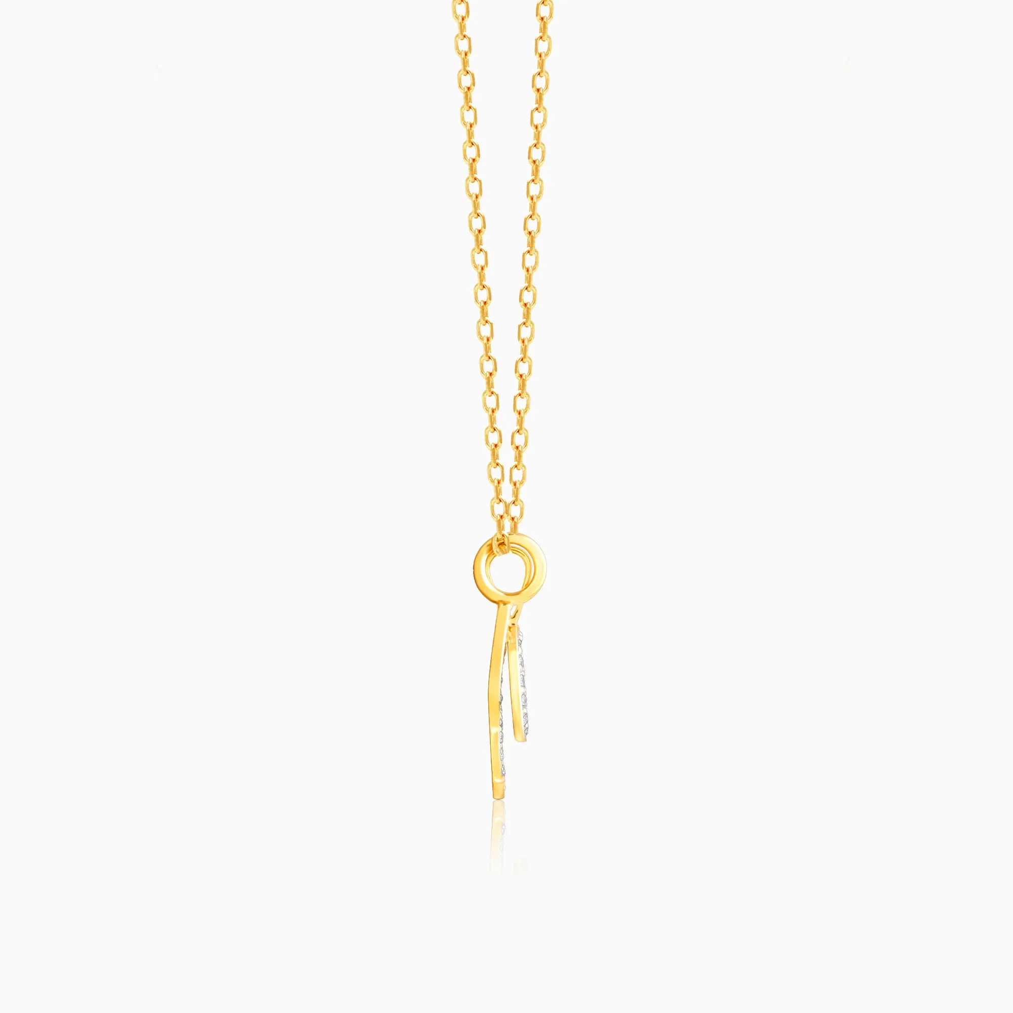 Gold Cheerful Cherry Diamond Pendant