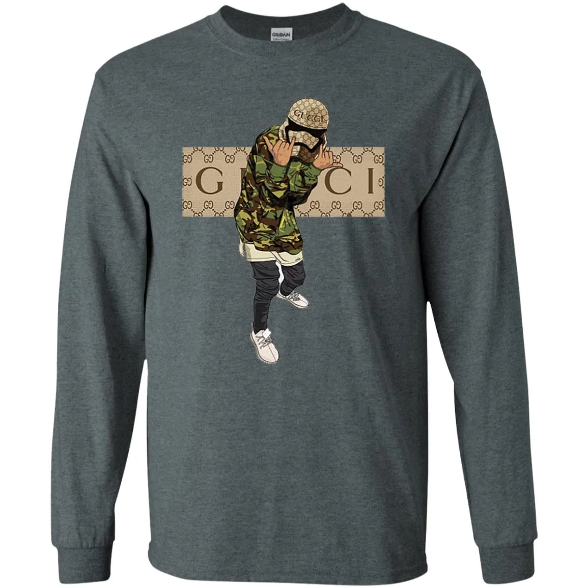 Gucci Gang Hiphop T-shirt Men Long Sleeve Shirt