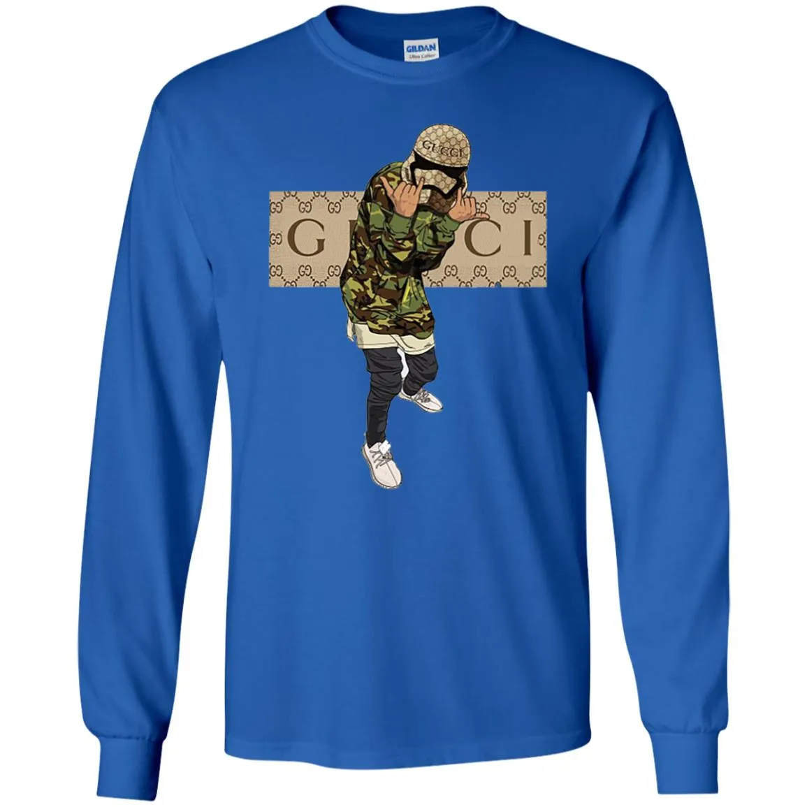 Gucci Gang Hiphop T-shirt Men Long Sleeve Shirt