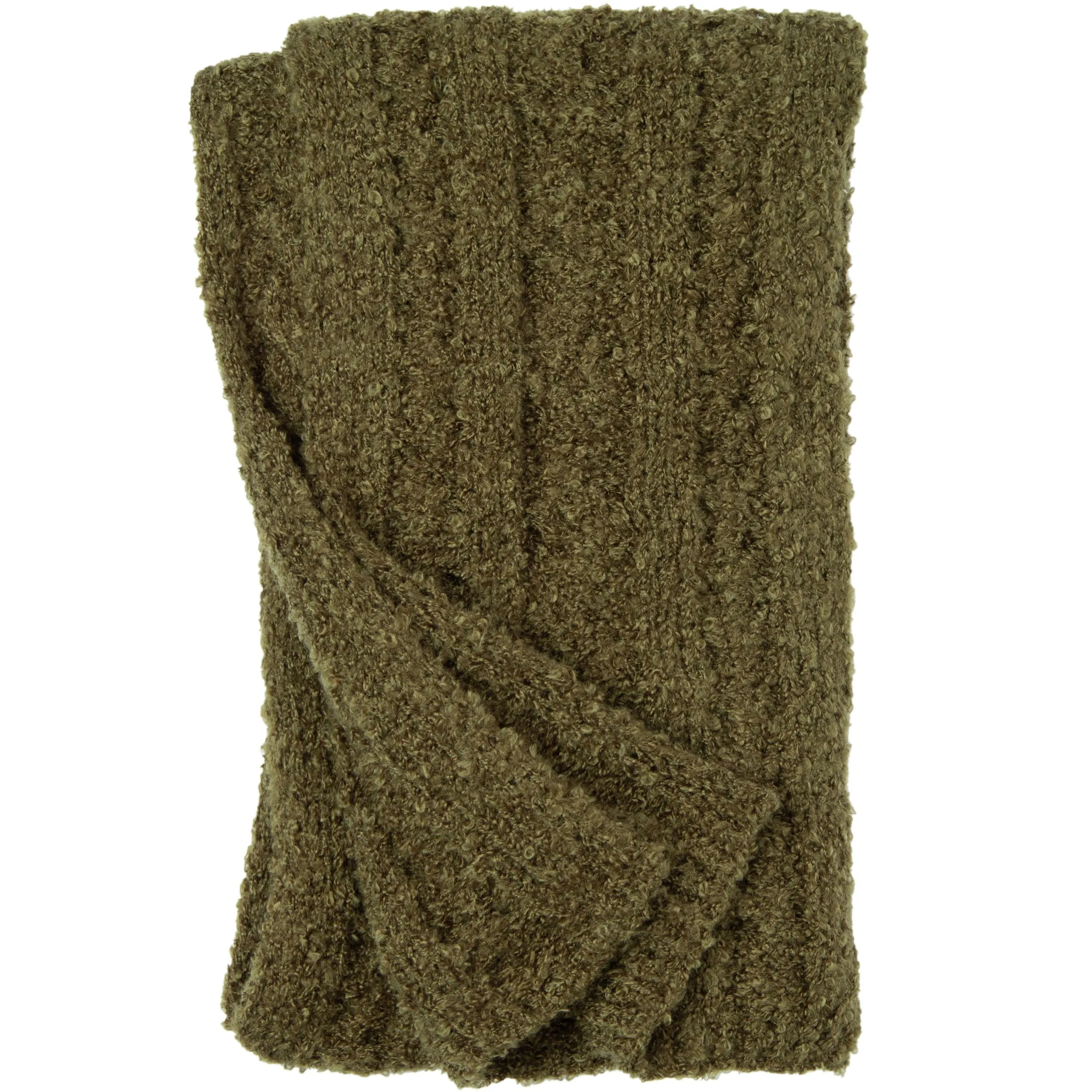 Hayride - Boucle Cable Knit Scarf