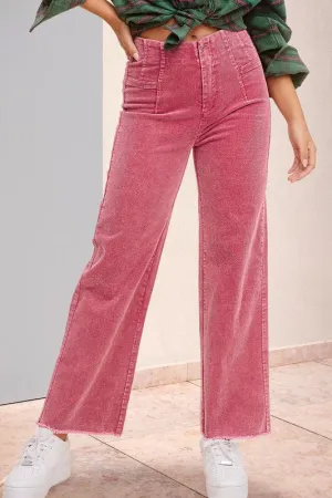 Hello There Rose Corduroy Pants