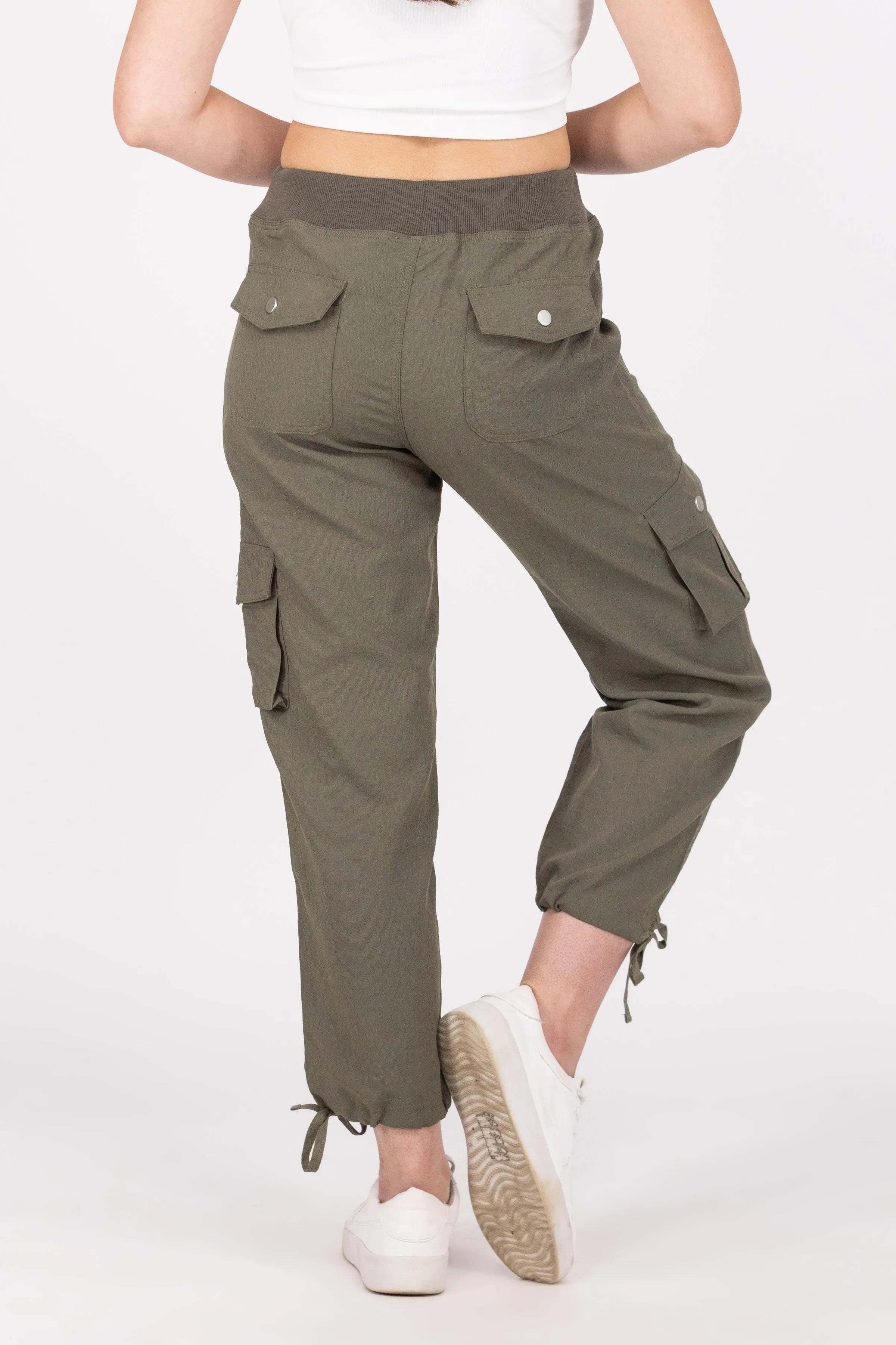 High-Waisted Cargo Pants