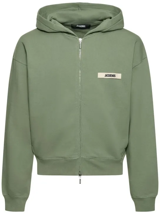 Jacquemus   Le Hoodie Gros Grain zip-up sweatshirt 