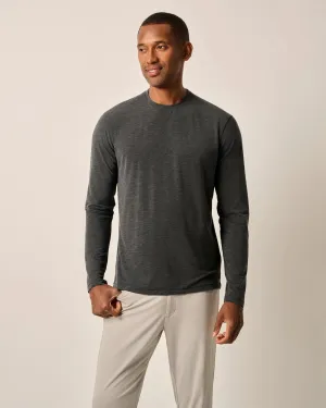 Johnnie-O Course Prep-Formance Long Sleeve T-Shirt - Heather Black*