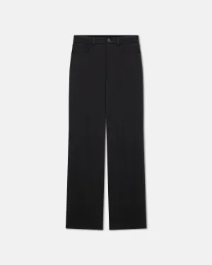 Josine - Slip Satin Baggy Pants - Black