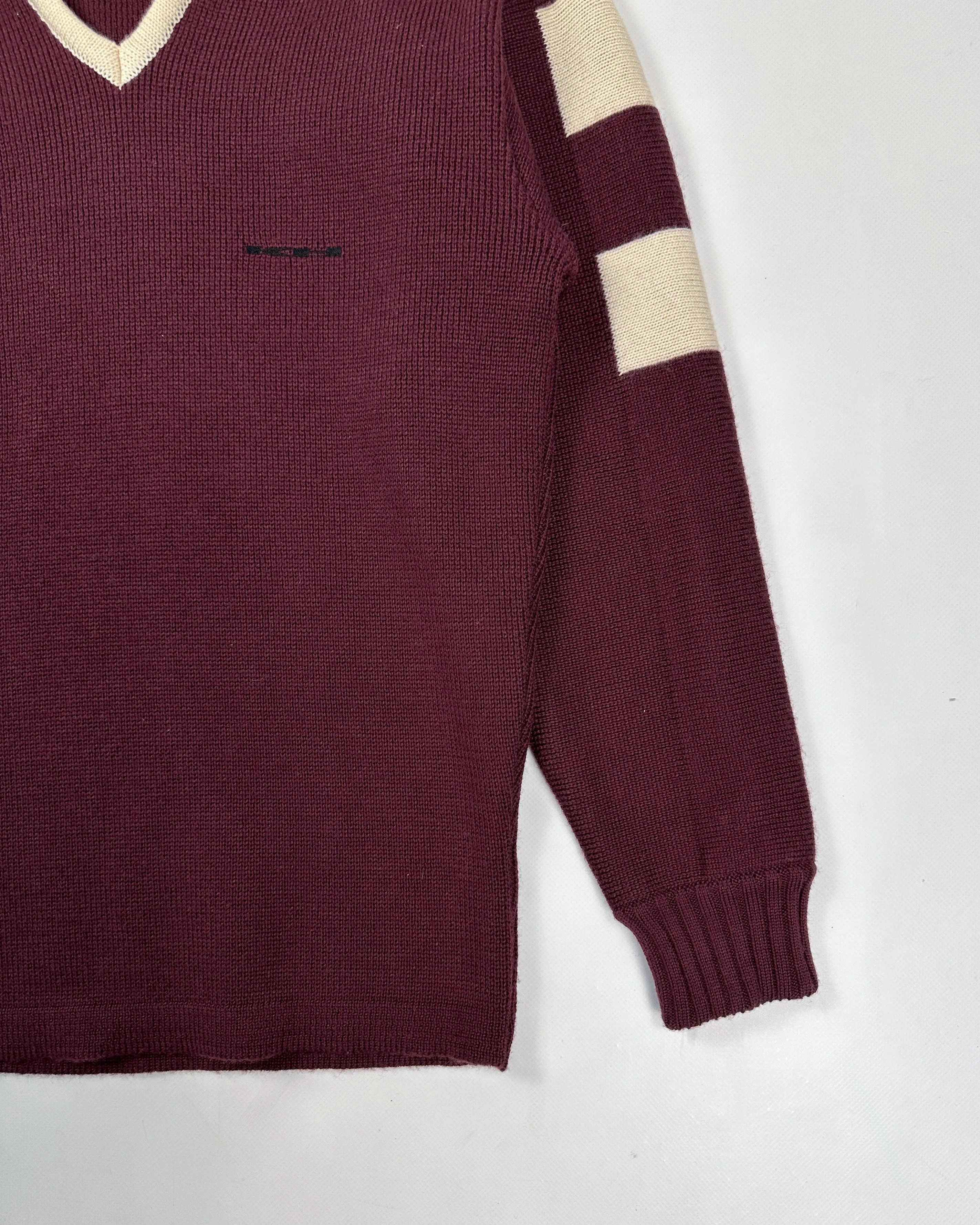 Katharine Hamnett College Burgundy Knit 2000's