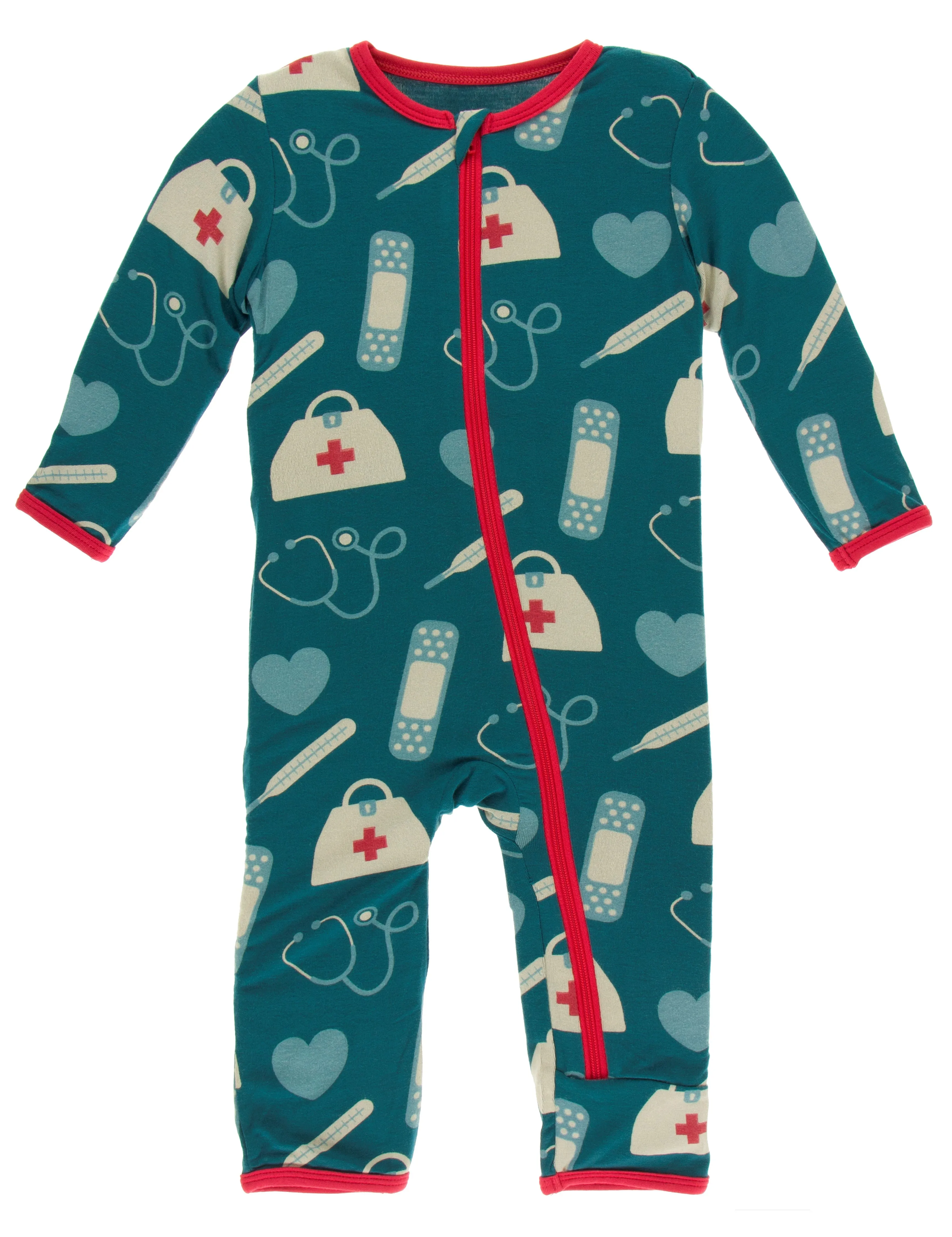 KicKee Pants Oasis Medicine Coverall with Zipper