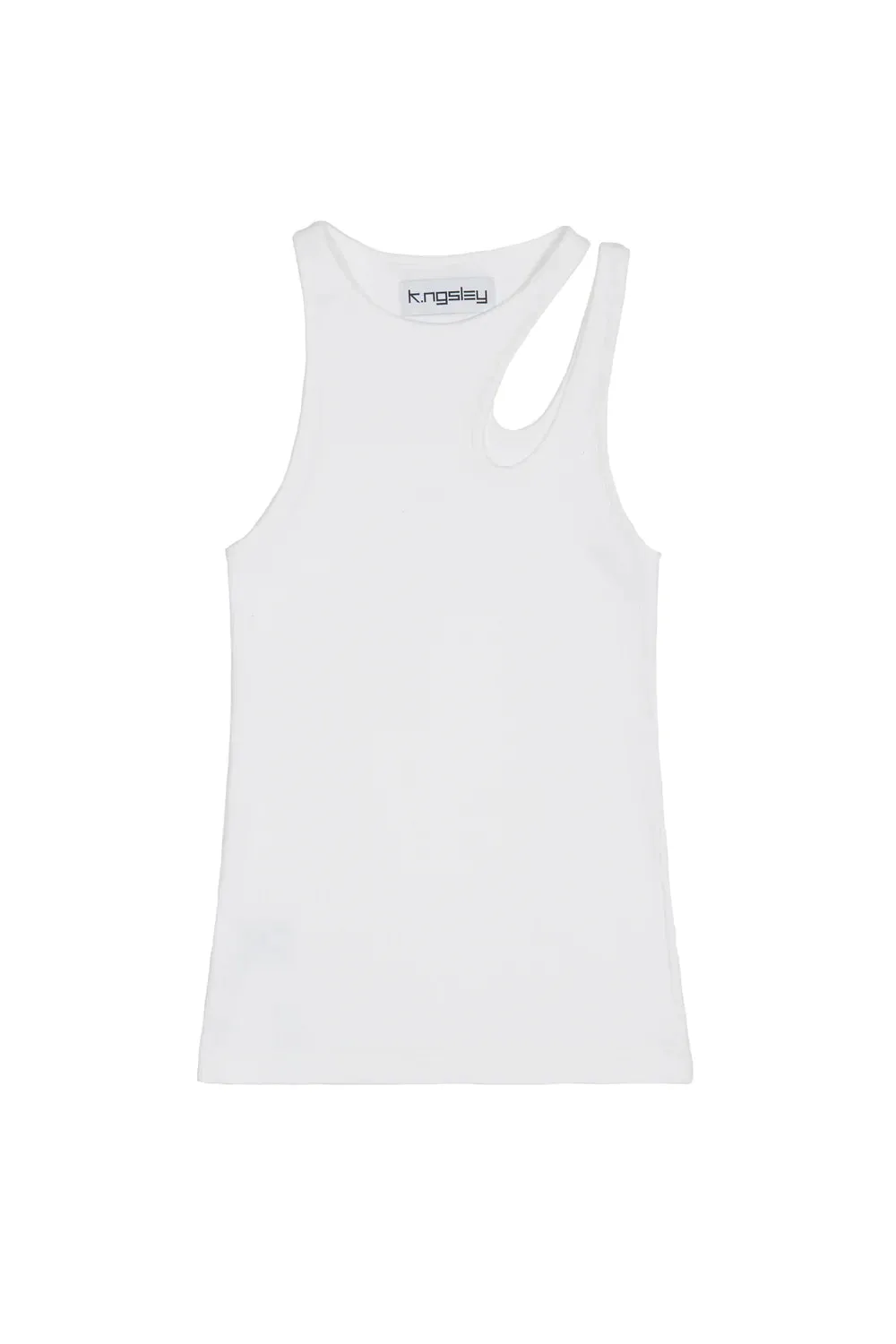 K.NGSLEY "ROMAIN" TANK TOP WHITE