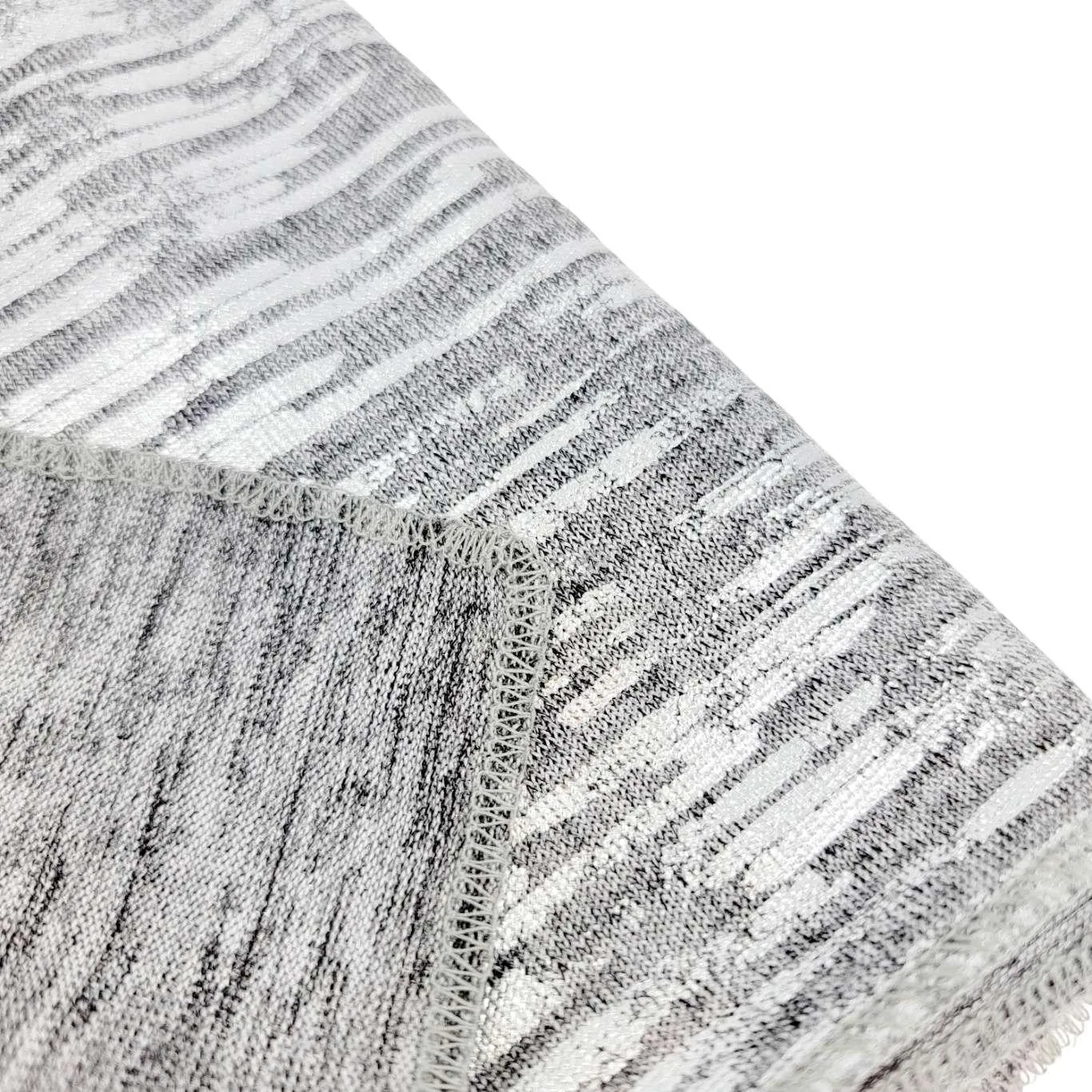 Knit Scarf - Oblong - Space Dye (Silver) by Dana Herbert