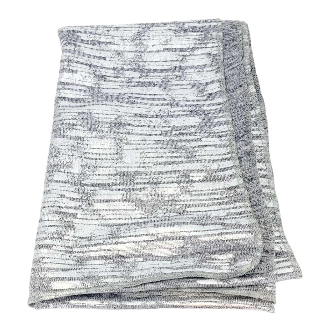 Knit Scarf - Oblong - Space Dye (Silver) by Dana Herbert